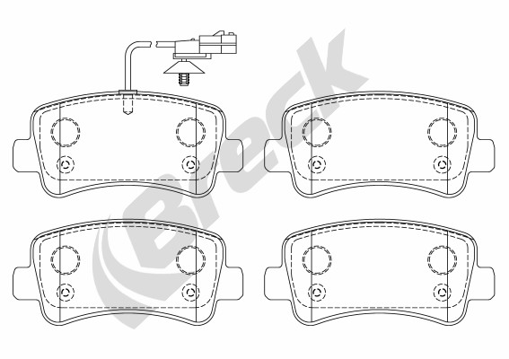 PADS BRAKE BRECK RENAULT MASTER 10- REAR photo 2 - milautoparts-fr.ukrlive.com