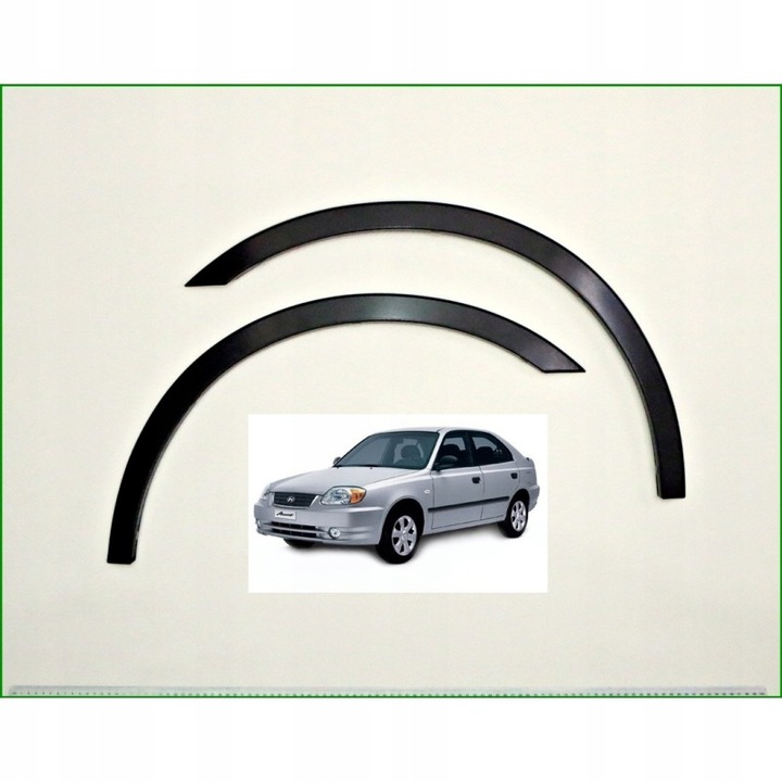 TRIMS ON WING MUDGUARDS HYUNDAI ACCENT 00-05 photo 7 - milautoparts-fr.ukrlive.com