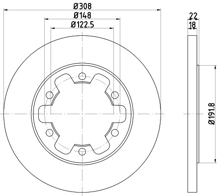 DISC BRAKE FORD TRANSIT 13- REAR DUAL WHEELS photo 2 - milautoparts-fr.ukrlive.com