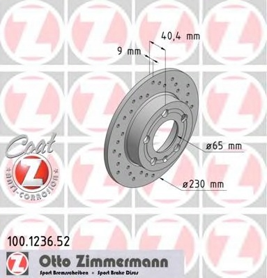 ZIMMERMANN SPORT DISQUES ARRIÈRE AUDI A1 A2 A3 TT 230MM photo 2 - milautoparts-fr.ukrlive.com