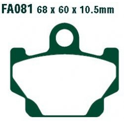 CARBONE LORRAINE PLAQUETTES FREIN ZAM. EBC FA081