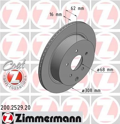 ZIMMERMANN DISQUES ARRIÈRE INFINITI FX NISSAN MURANO photo 2 - milautoparts-fr.ukrlive.com