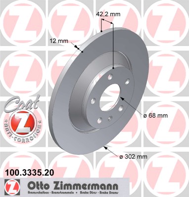 ZIMMERMANN DISCS REAR AUDI A6 C6 ALLROAD 302MM KRK photo 2 - milautoparts-fr.ukrlive.com