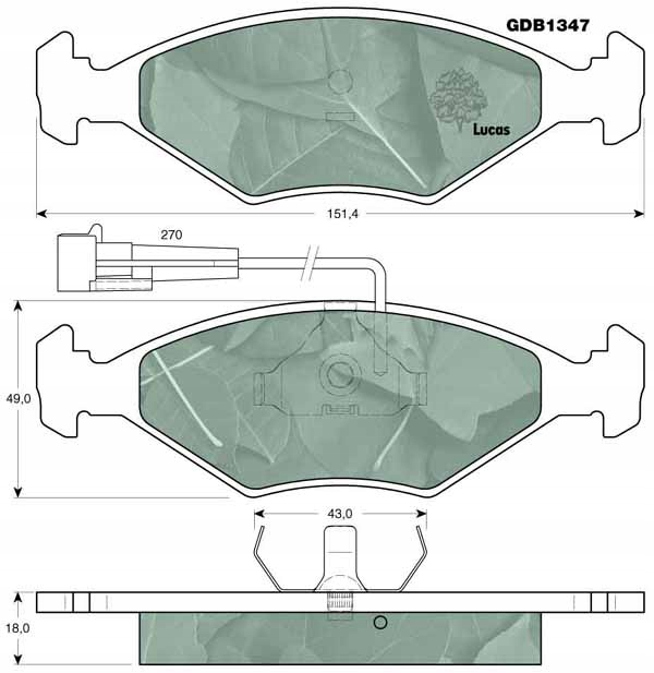 TRW PADS BRAKE FIAT FRONT FIORINO photo 2 - milautoparts-fr.ukrlive.com