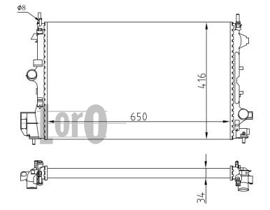 RADIATEUR EAUX OPEL SIGNUM 1.9 CDTI ÉTAT NOUVEAU photo 3 - milautoparts-fr.ukrlive.com