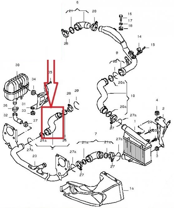 TUYAU BUSE TURBO AUDI A4 B7 2.0 TDI 8E0145834AR photo 5 - milautoparts-fr.ukrlive.com