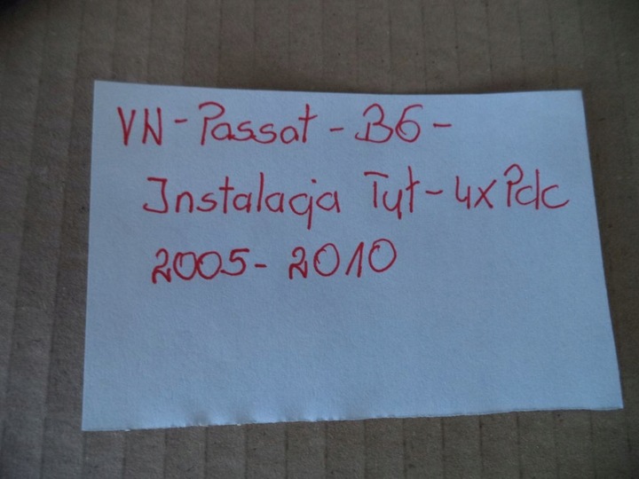 VW PASSAT B6 2005-2010 INSTALLATION 4 PCS. PARKTRONIC REAR photo 3 - milautoparts-fr.ukrlive.com