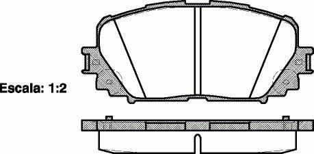 PADS RH FRONT TOYOTA YARIS P9 P13 2005-> photo 2 - milautoparts-fr.ukrlive.com