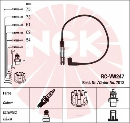 DRIVING GEAR NGK RC-VW247 7013 photo 2 - milautoparts-fr.ukrlive.com