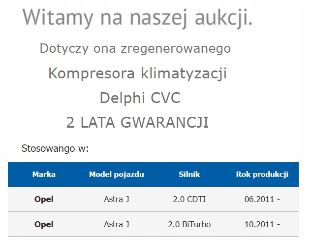 COMPRESSEUR DU CLIMATISEUR OPEL ASTRA J 2.0 CDT 24M GW photo 3 - milautoparts-fr.ukrlive.com