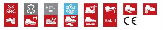 TRZEWIKI ISOLATIONS HAUTEUR CUIR CZARNE,S3 SRC,41,CE,LAHTI