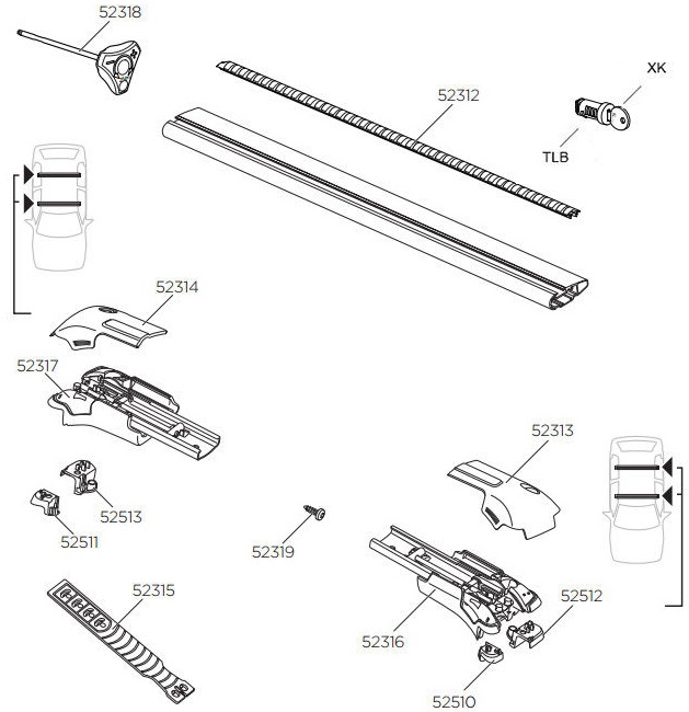 THULE POUTRES COFFRE COFFRE 9584 WINGBAR EDGE S/M photo 3 - milautoparts-fr.ukrlive.com