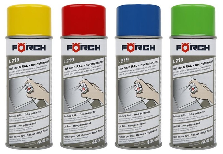 FORCH L219 RAL 2011 ÉCLAT SPRAY 400ML WYS. QUALITÉ photo 2 - milautoparts-fr.ukrlive.com