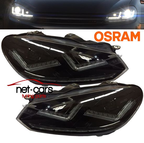 Фари golf 6 led osram hella xeonon gti gt b, Ціна