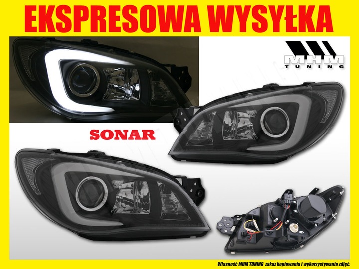 фото №2, Фара day light line led subaru impreza 05-08