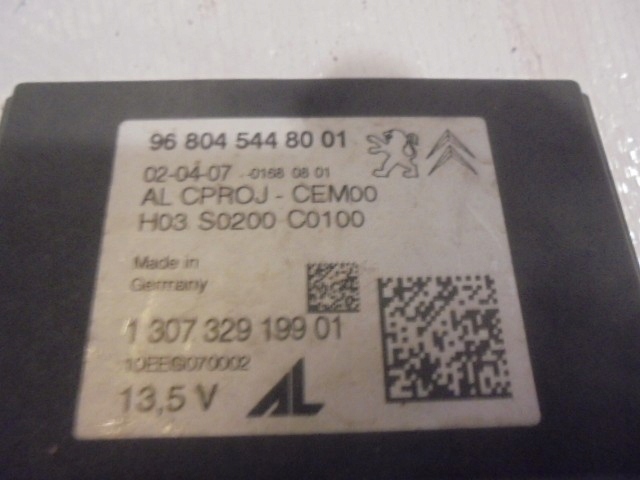 фото №2, Peugeot 308 t7 модуль світла ксенон 9680454480