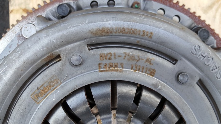 фото №3, Ford fiesta mk7 2008-2017 1.25 сцепление двухмассовый маховик прижим диск