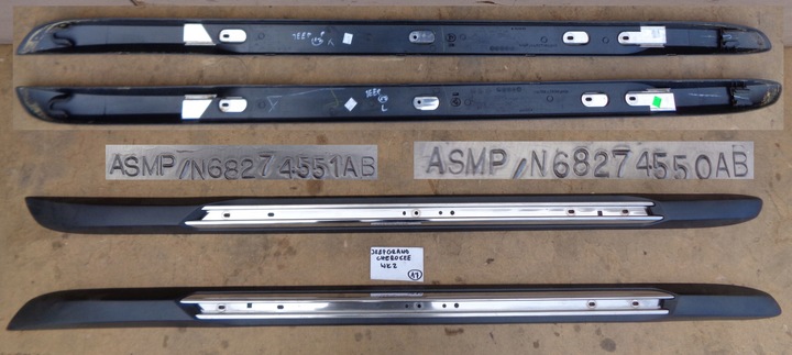 фото №1, Grand cherokee рейлинги крышные планки комплект 017