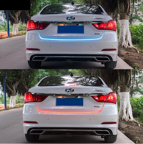 фото №11, Стрічка стрічка led rgb drl багажник плаваючий поворотник третій сплав 122cm