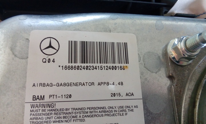 фото №5, Mercedes gle 166 gle 292 подушка безпеки набір 0008603200