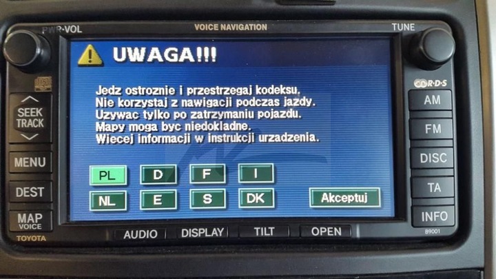 фото №1, Плита startowa toyota, lexus + карта 2018 pl безкоштовно