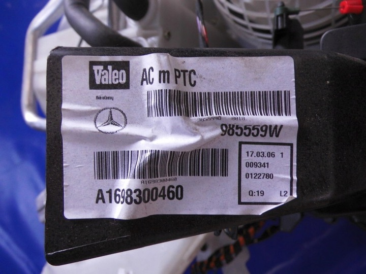 фото №5, Отопитель европа valeo mercedes a класс w169