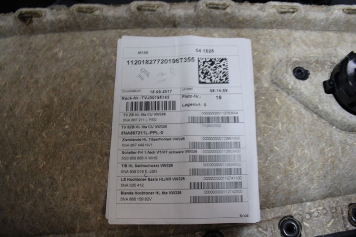 фото №6, Оббивка двері зад ліві vw tiguan 5na867211l