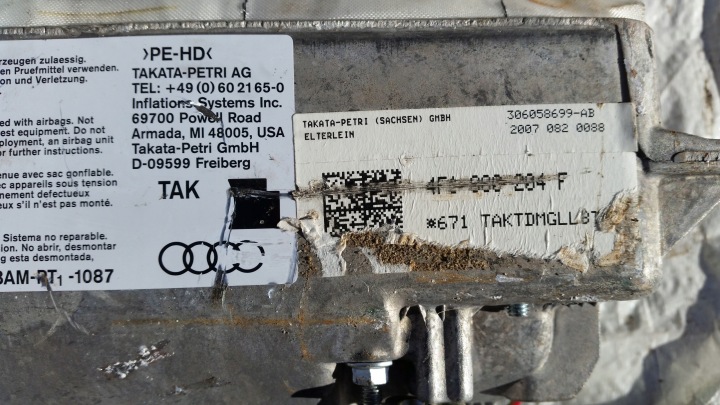 фото №4, Air bag пассажир audi a6 c6 4f1880204f