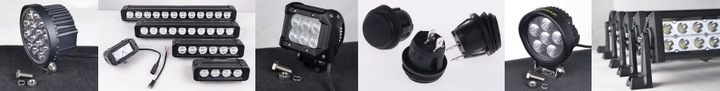 фото №6, 2x лампа робоча галоген led тип 36w combo mix 4x4