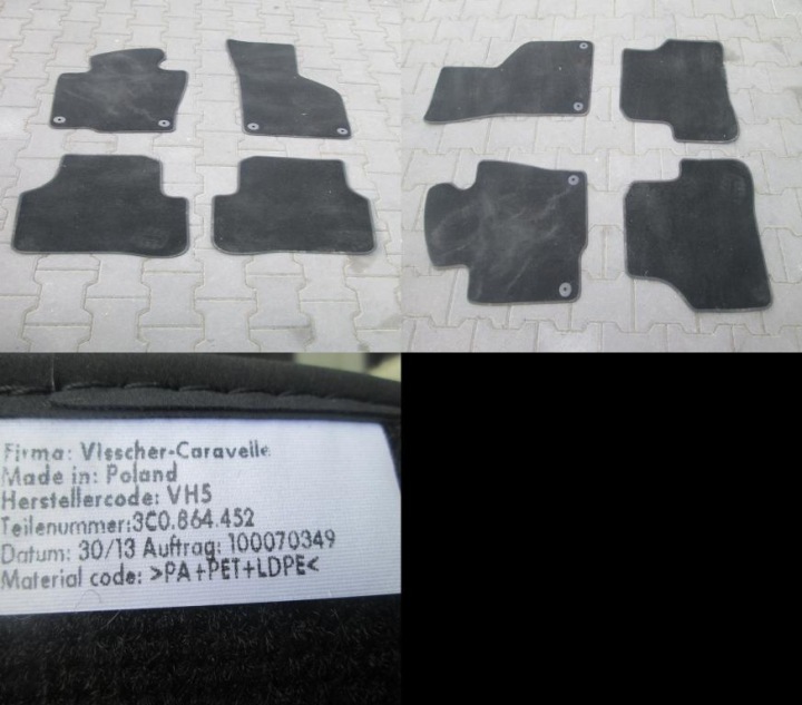 car carpet mats VW Passat CC 3C8