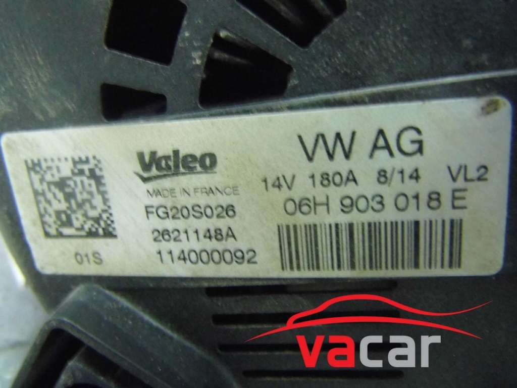 Купити 06h903018e генератор valeo 180a audi a6 a7 2015+
