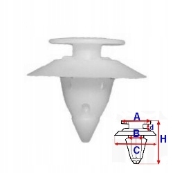 фото №1, Кліпси бампера накладки бампера ford ka 10sztuk