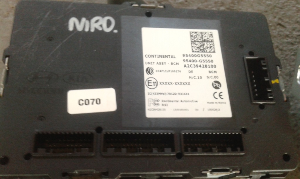 фото №1, Kia niro 2016-18 блок управления модуль bcm 95400g5550