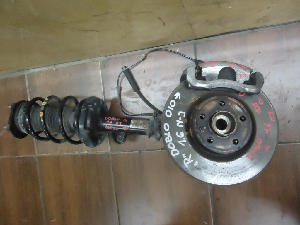 фото №1, Поворотный кулак амортизационная стойка правая fiat doblo 1.6mjet 2010-