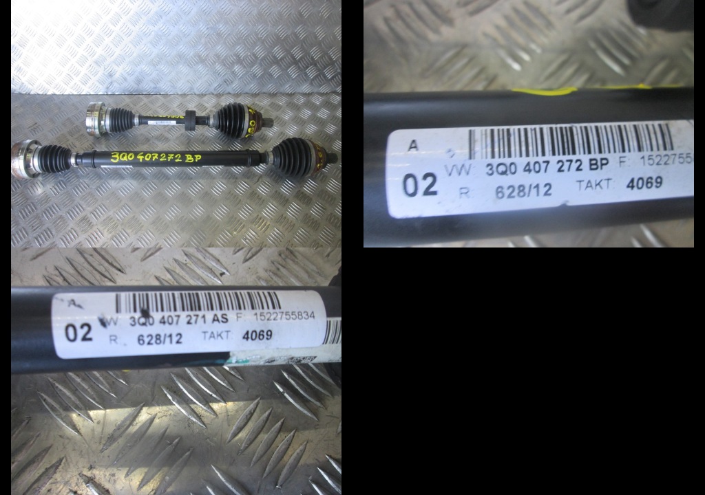 фото №1, Приводной вал vw passat b8 3g0 1,6tdi левая 3q0407271as