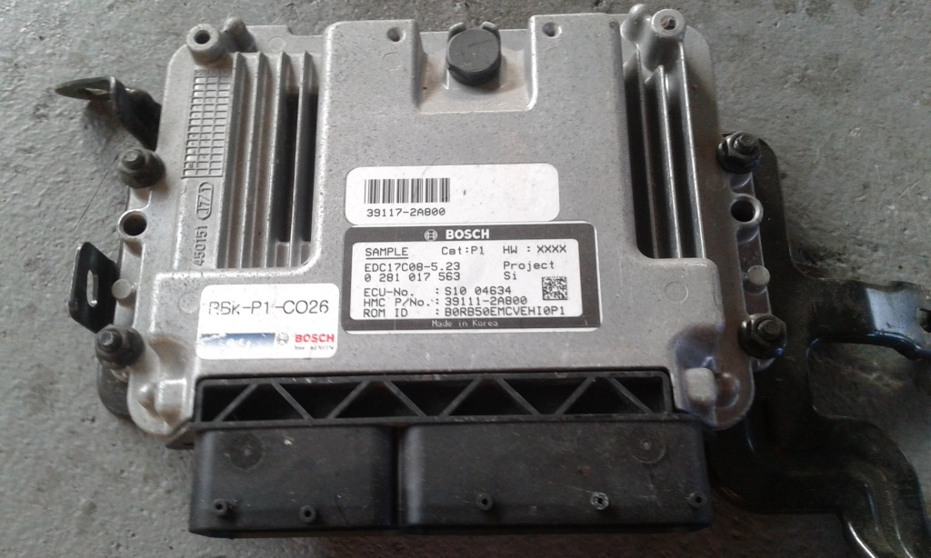 фото №1, Hyundai accent 11r бортовой компьютер 39111-2a800 0281017563