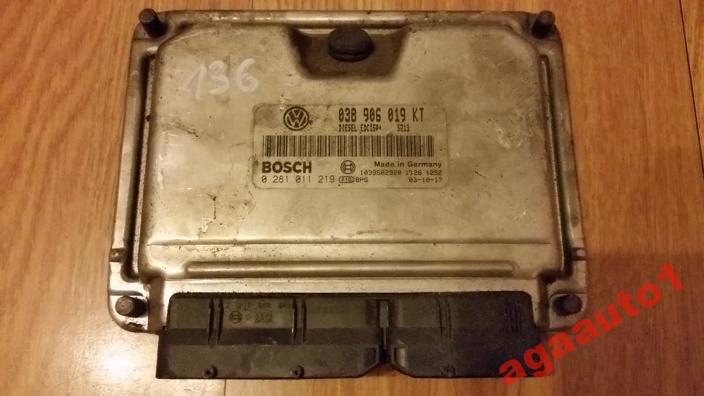 фото №1, Блок управления бортовой компьютер skoda 0281011219