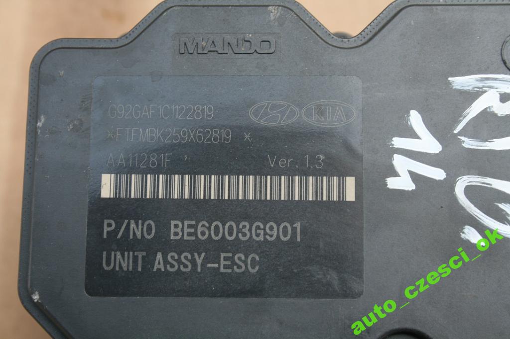 фото №3, Насос abs блок управления kia rio iv 1.4 b 58920-1w500