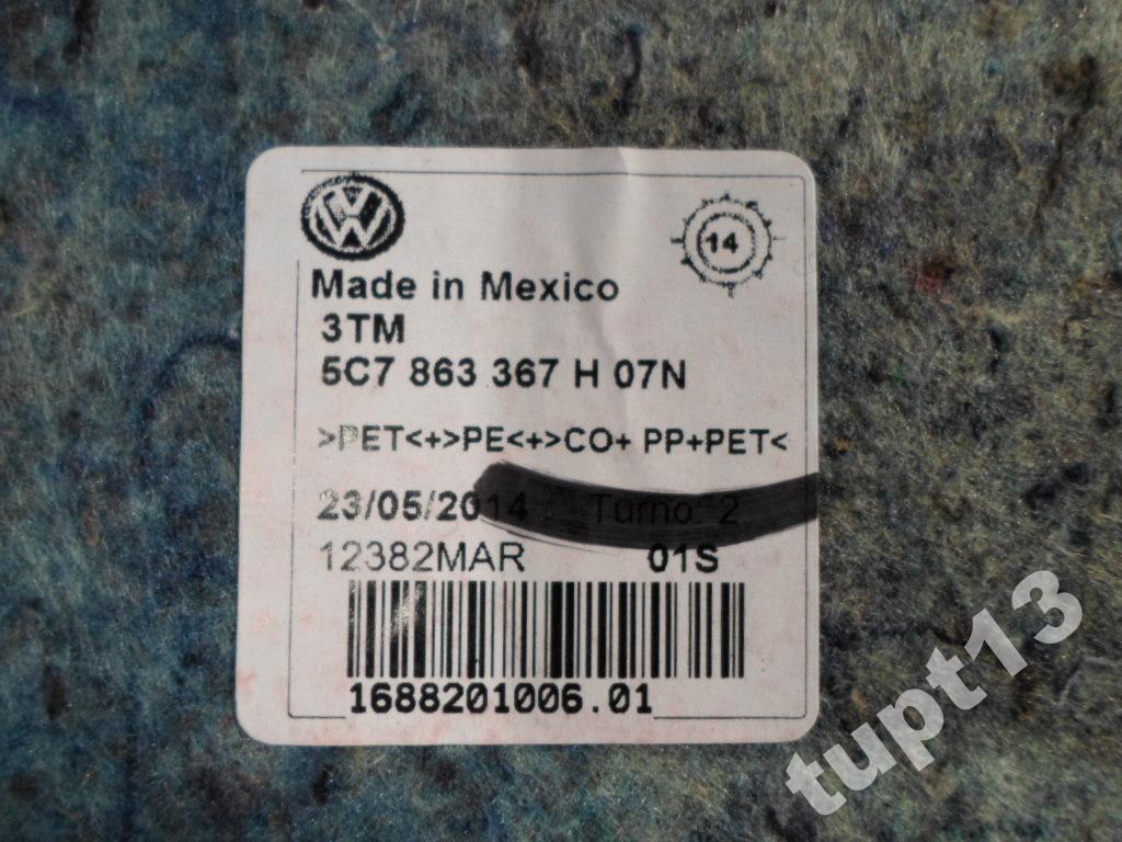 фото №2, Vw jetta fl 2014-15 r обшивка килимок салону