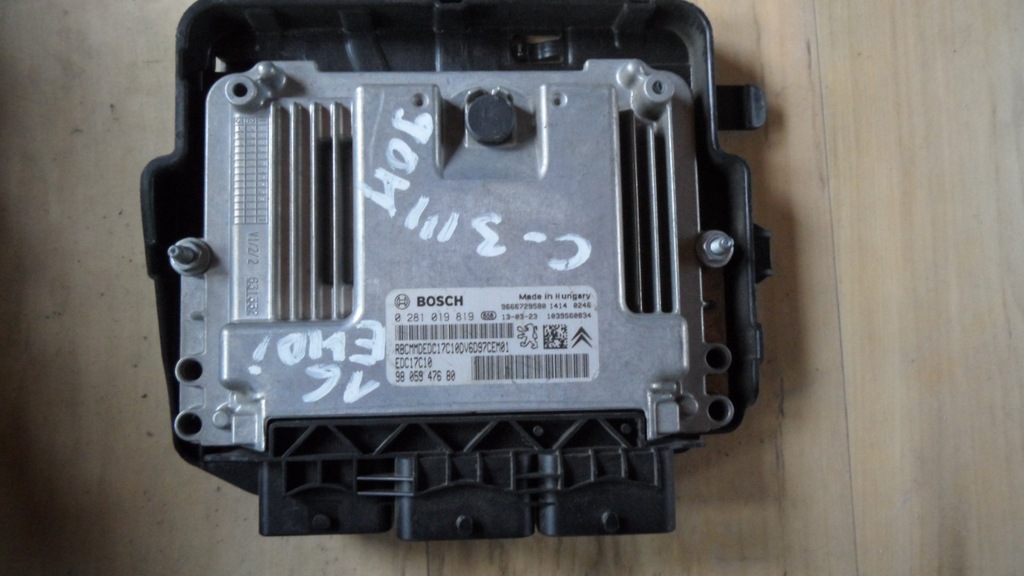 фото №1, Бортовой компьютер do citroen c3 iii 1.6 ehdi 0281019819