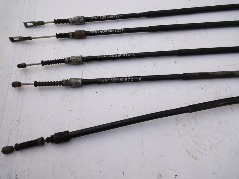 фото №6, Audi a8 d2 трос ручного гальма l/p 4d0609722h оригінал