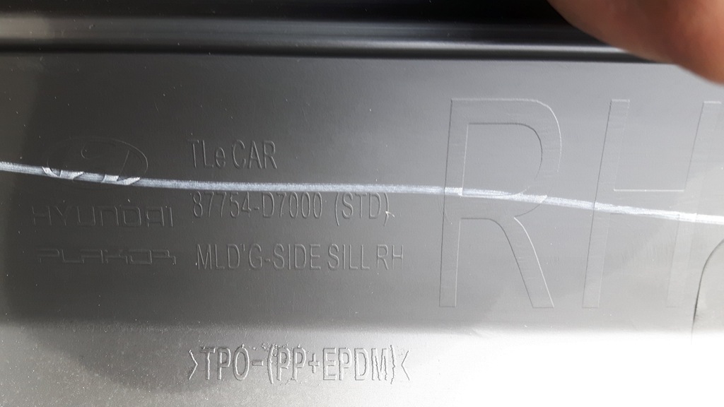 фото №3, Молдинг поріг накладка права hyundai tucson 16 -