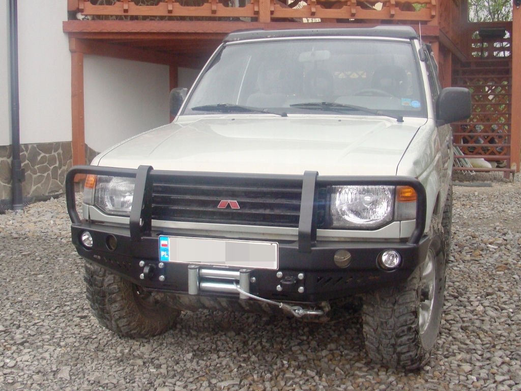 фото №11, Бампер перед mitsubishi pajero 2 металлический стальной