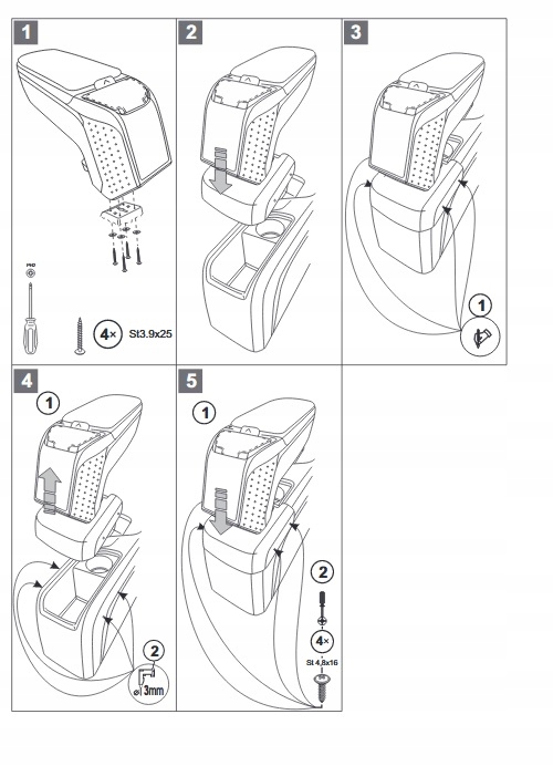 фото №9, Подлокотник armster ii peugeot 308 od 2013 - 2021r.