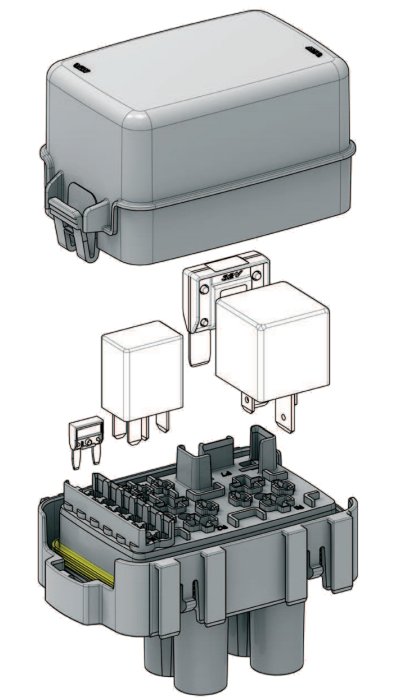 фото №7, Коробка разъём реле предохранителей hermetyczna mta 0301569