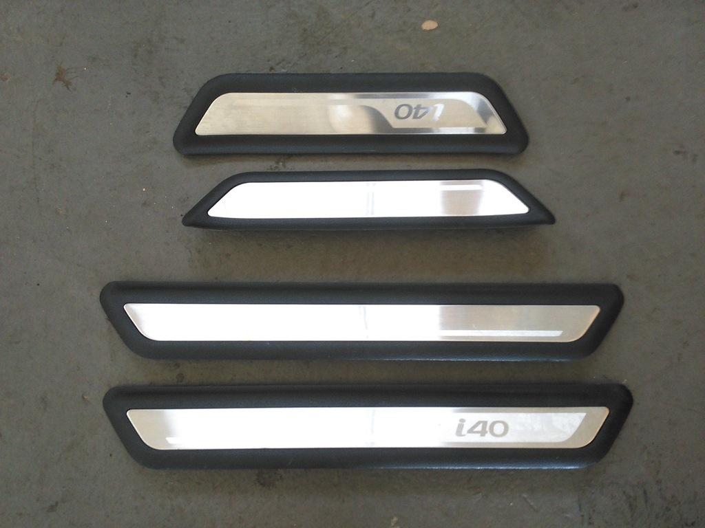 фото №1, Hyundai i40 lift kombi накладки порог пороговые чёрные