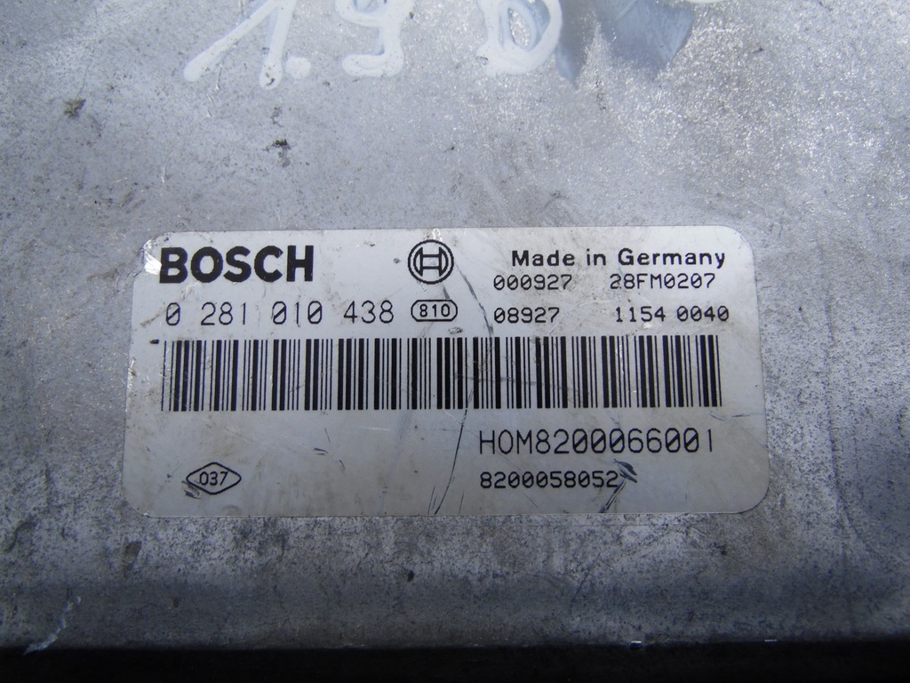 фото №5, Бортовой компьютер двигателя space star 1.9 did 0281010438