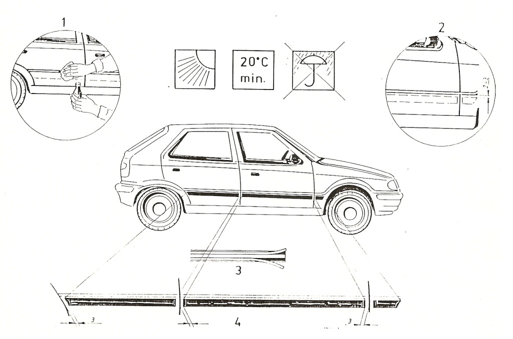 Skoda fabia 2 поколение 2006 - 2014 автомобильные накладки боковой с Разборки