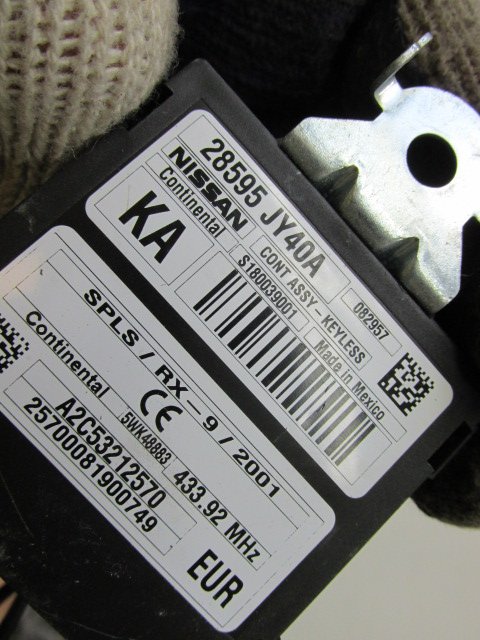 фото №2, Модуль keyless renault koleos 28595jy40a