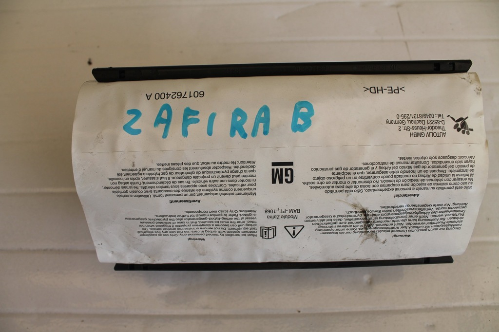 фото №1, Подушка повітряна подушка безпеки пасажира opel zafira b